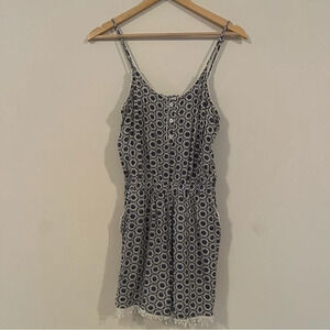 ☀️BÄCIO Blue Boho Flowy Floral Romper